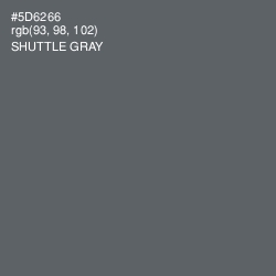 #5D6266 - Shuttle Gray Color Image